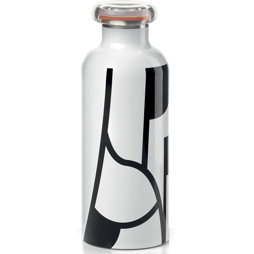 Botella Termica Guzzini On The Go Street Art Doble Pared 500 Ml Blanco Y Negro