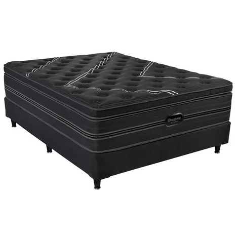 Box Spring Simmons Beautyrest Black 140x190 Cm Negro