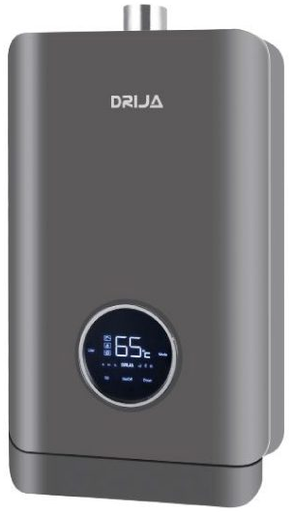 Calentador De Agua Drija A Gas 17 Lts Panel Digital Control Automatico 34KW 110V Gris