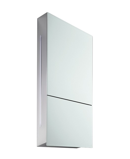 Campana De Pared 60 Cm Falmec Ghost Vidrio Blanco 220V