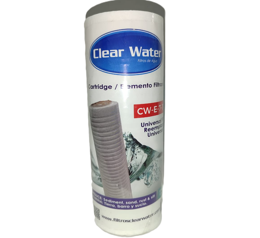 Cartucho Para Filtro Clear Water De Carbon A 5 Micras 7"
