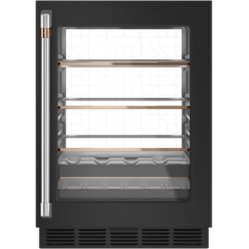 Centro De Bebidas Cafe Energy Star Smart 60 Cm 126 Latas/14 Botellas Luz LED Empotrable Negro Mate