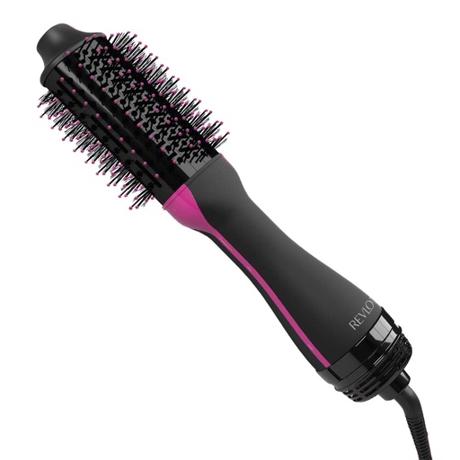 Cepillo Secador Revlon One Step 2.4" Ionico Secador Y Voluminizador Con Peine Y Ganchos Negro Y Rosado