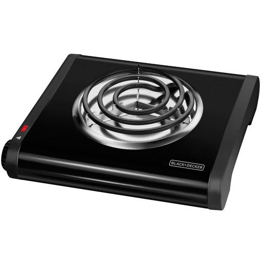 Cocina De Mesa Electrica Black+Decker 1 Hornilla 1000W Negro