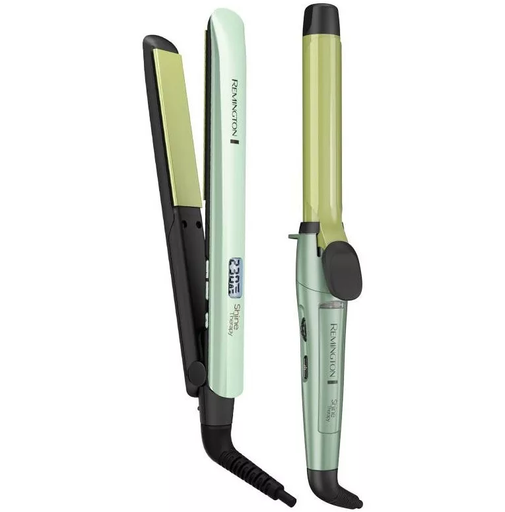 Plancha De Cabello Remington Shine Therapy Aguacate Macadamia 25 Mm 1" 450°F Verde