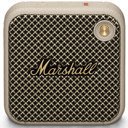 Corneta Marshall Willen Portatil Recargable Con Bluetooth Microfono Resistente Al Agua Y Polvo Beige Claro