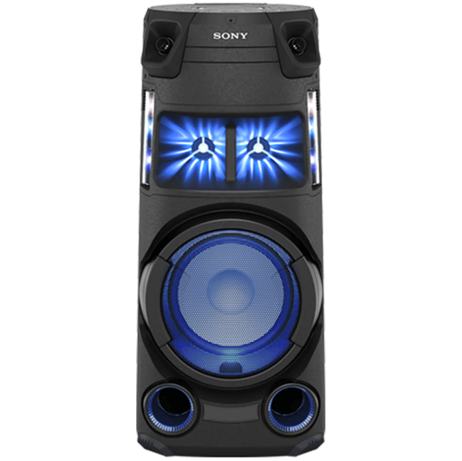 Corneta Sony V43D Portatil Con Bluetooth Tweeters De Allta Eficiencia Efectos De Iluminacion Control Por Gestos Negro