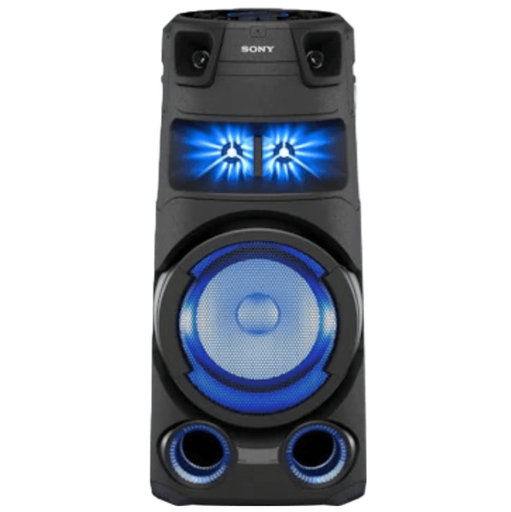 Corneta Sony V73D Portatil Omnidireccional Con Bluetooth Hdmi Reproductor DVD Efectos De Iluminacion Control Por Gestos Negro