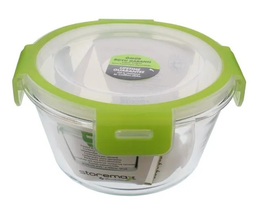 Envase Pasabahce Storemax 1.050 Ml De Vidrio Transparente Y Verde