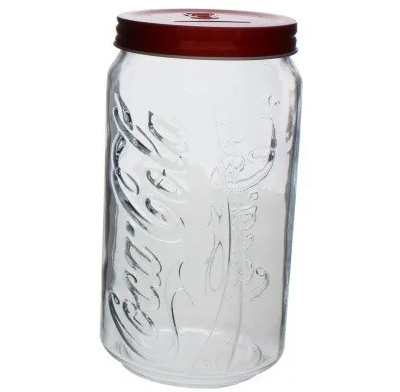 Frasco Pasabahce Cokestyle Con Tapa 1000 Ml De Vidrio Transparente