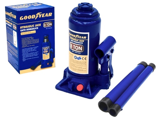 Gato Para Auto Goodyear Con Valvula De Seguridad 8 Ton Azul