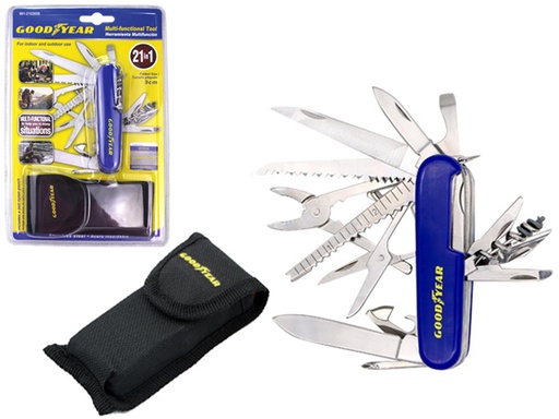 Herramienta Multiuso GoodYear 21 En 1 Azul