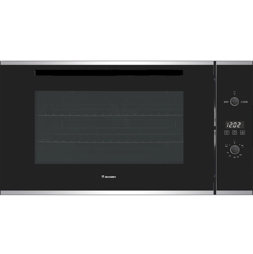 Horno A Gas 90 Cm Tecnolam 948 Turbogas De Conveccion Grill Electrico Valvula Italiana Negro