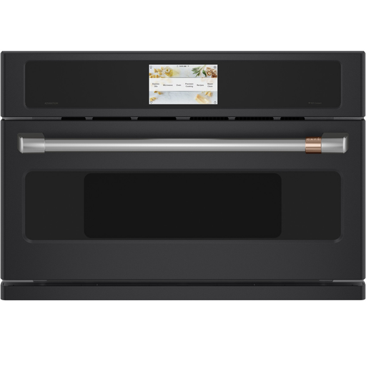 Horno Microondas Empotrable 1.7 Pies Cafe Smart 5 En 1 De Conveccion Tecnologia Advantium Negro Mate