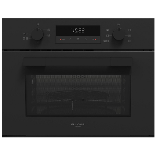 Horno Microondas Empotrable 1.2 Pies Fulgor Urbantech 60 Cm Con 6 Funciones Grill Y Perillas Negro
