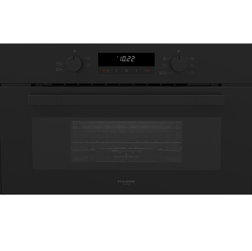 Horno Microondas Empotrable 1.2 Pies Fulgor Urbantech 75 Cm 3 Funciones Con Grill Y Perillas Negro Mate