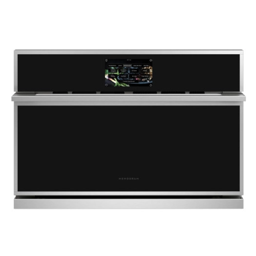 Horno Microondas Empotrable 1.7 Pies Monogram Minimalista 76 Cm Smart 5 En 1 Negro Y Acero