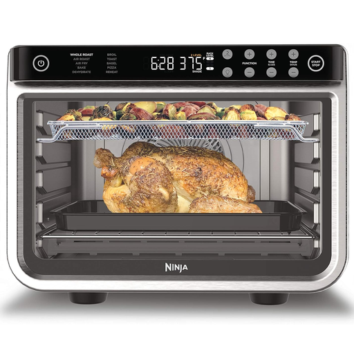 Horno Tostador Ninja Foodi Pro XL 10 En 1 De Conveccion Con Freidora De Aire Acero