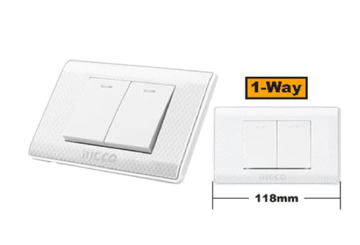 Interruptor Ingco Doble Blanco