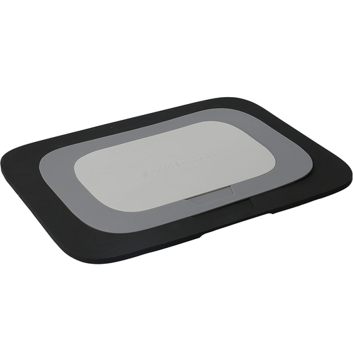 Juego De Salvamanteles Kitchencraft Masterclass Smart Space 3 En 1 3 Pzas De Silicona Negro Y Gris