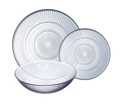 Juego De Vajilla Luminarc 18 Pzas De Vidrio Transparente