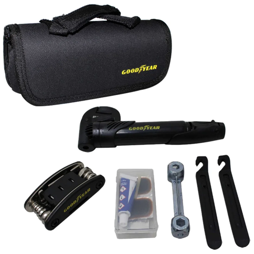 Kit De Reparacion GoodYear Para Bicicletas Con Estuche Negro