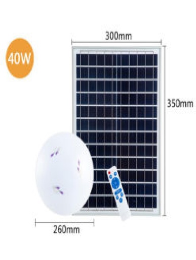 Lampara Led 60W Con Panel Solar 20W