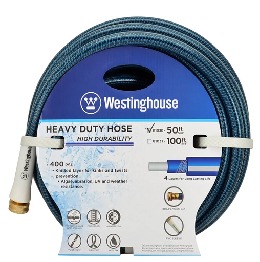 Manguera Westinghouse Heavy Duty 15 Mts 400 PSI Verde