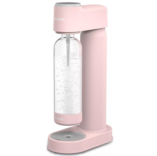 Maquina Gasificadora Philips GoZero 1 Lt Con Botella De PET Sin BPA Rosado
