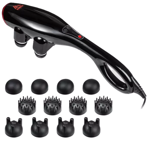 Masajeador Rbx Cuadruple De Percusion Con Acc Negro