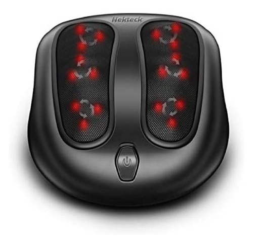 Masajeador Rbx Para Pies Funcion Calor Teconologia 3D Con 3 Niveles De Estabilidad Negro