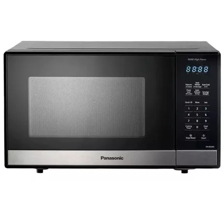 Microondas 0.9 Pies Panasonic 7 Menus Automaticos Funcion De Palomitas Plateado