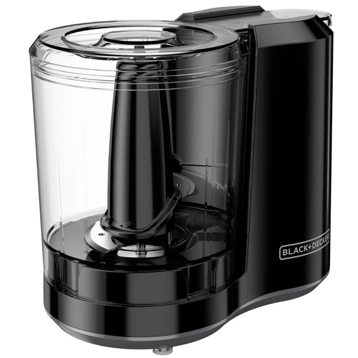 Mini Procesador De Alimentos Black+Decker 3 Tazas Funcion De Pulso Un Solo Toque 175W Negro