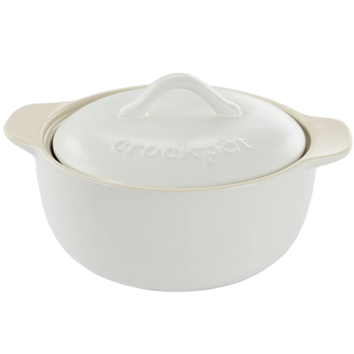Olla Crock Pot 2.1 Lts De Gres Blanco
