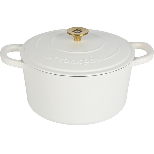 Olla Crock Pot 4.7 Lts Para Horno Holandes De Hierro Fundido Blanco