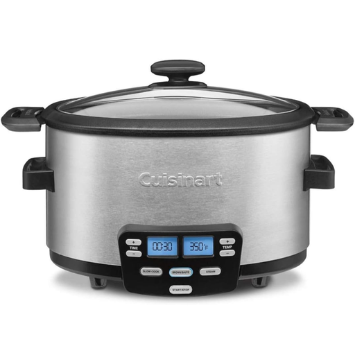 Olla Multifuncion Cuisinart 3 En 1 4 Lts 3 Funciones Programables 1200W Acero