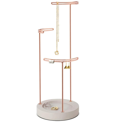 Organizador De Joyas Umbra 3 Niveles Rosado