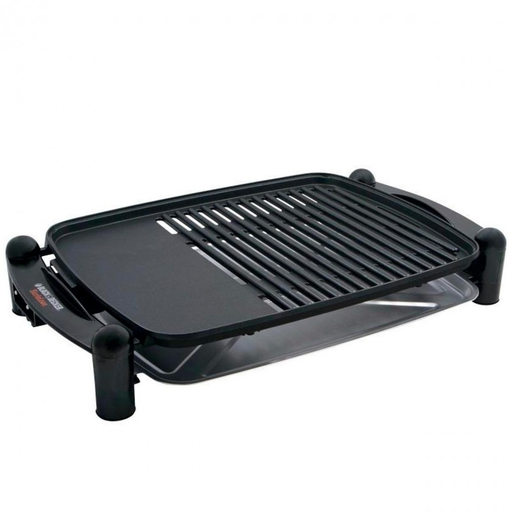 Parrillera Electrica Black+Decker Sizlelean Antiadherente Con Control Removible 1200W Negro