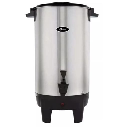 Percolador Electrico Oster 35 Tazas Con Asas Y Funcion De Mantener Caliente Acero