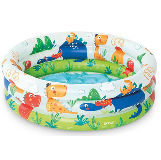 Piscina Inflable Intex Para Bebe Con Piso Inflable 61x22 Cm Multicolor