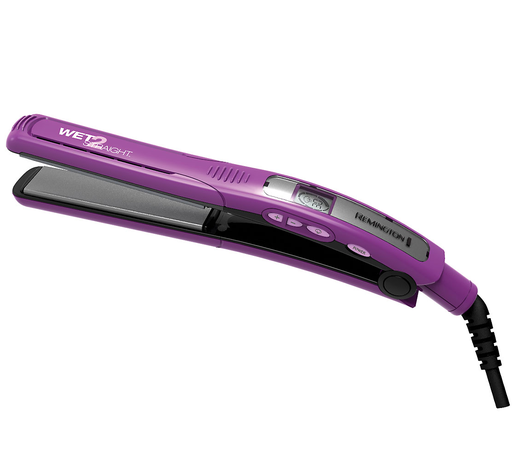 Plancha De Cabello Remington Wet2Straight Digital De Ceramica Y Turmalina 25 Mm 1" 390°F Morado