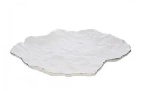 Plato Hartin De Ceramica Blanco