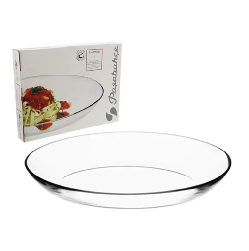 Plato Pasabahce Invitation De Vidrio Transparente