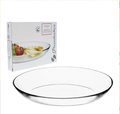 Plato Pasabahce Invitation De Vidrio Transparente
