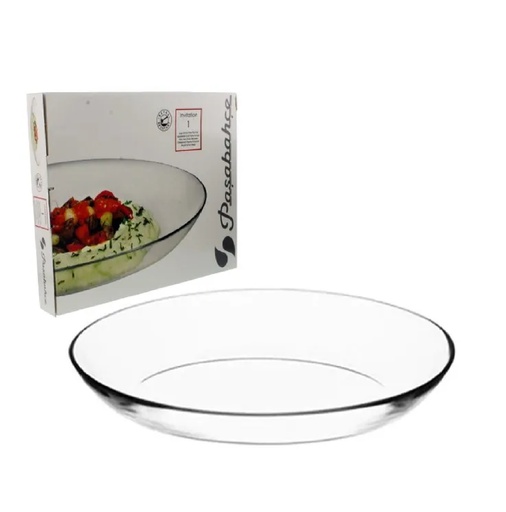 Plato Pasabahce Invitation De Vidrio Transparente