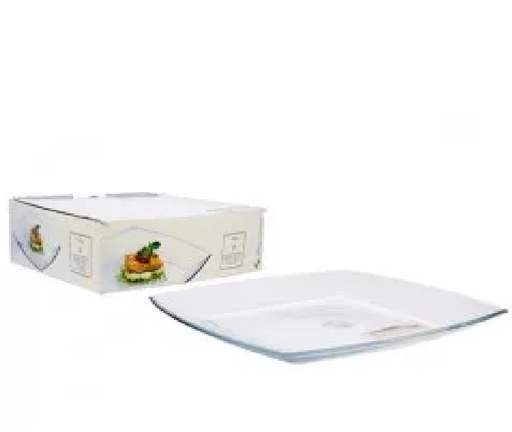 Platos Pasabahce 6 Pzas Tokio De Vidrio Transparente