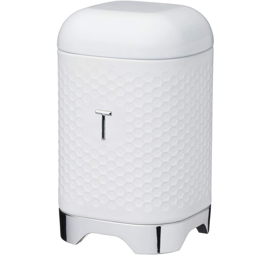 Recipiente De Te Kitchencraft Lovello Retro Para Organizar Bolsitas De Te Blanco