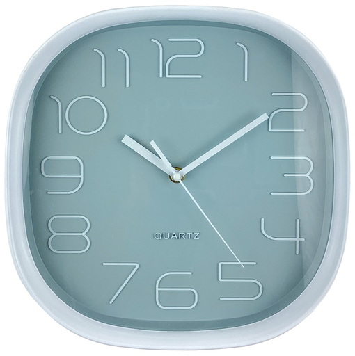 Reloj De Pared Times Tower 28 Cm Azul Y Blanco