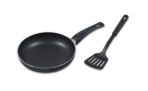 Sarten Frigidaire 24 Cm Con Espatula Negro