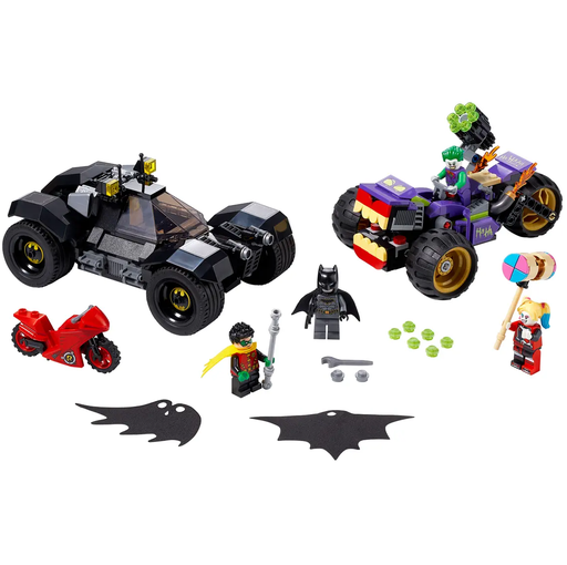 Set De Construcion De Batman Lego La Persecucion En Triciclo Del Joker 440 Pzas Multicolor